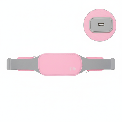 Eelctric Period Cramp Massager Vibrator Heating Pad For Menstrual Warm Uterus Belt Waist Back Massager Women Gift